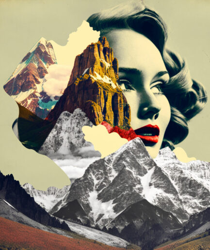 Woman x mountain