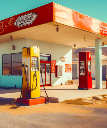 1950's gas station